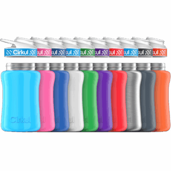 12oz. Stainless Steel Bottle & Comfort Grip Lid