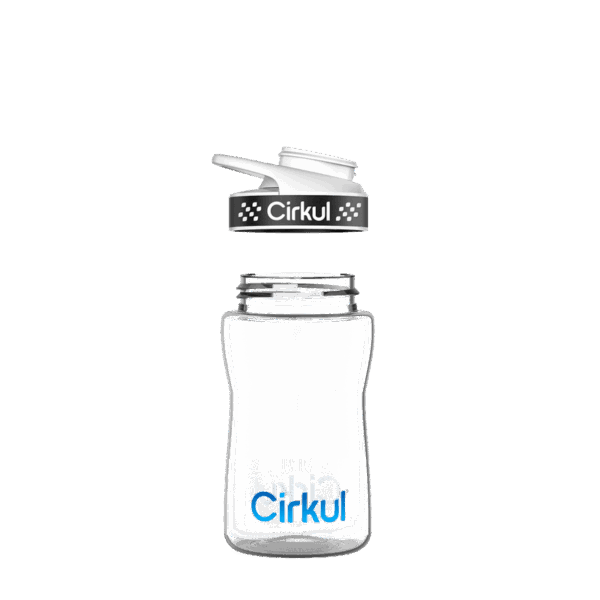 12oz. Plastic Bottle & Comfort Grip Lid - Image 2