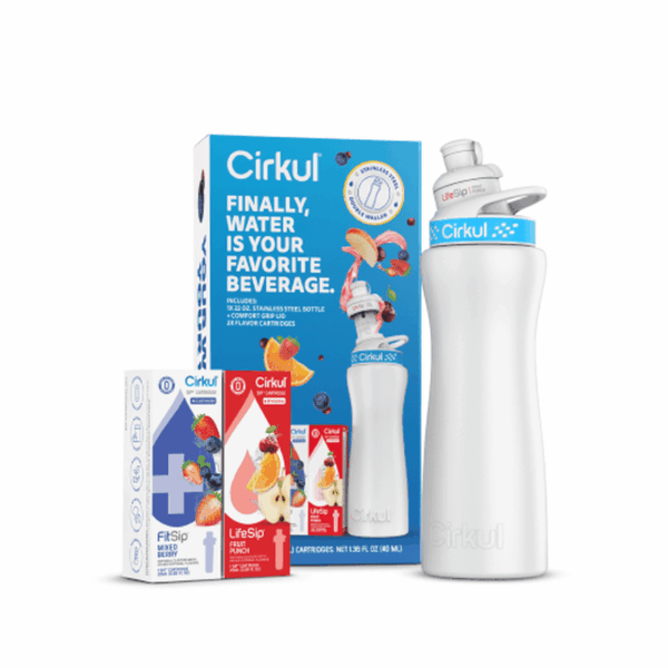 22oz. White Stainless Steel Bottle Starter Kit - Image 4