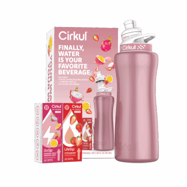 32oz. Rose Gold Stainless Steel Bottle Starter Kit
