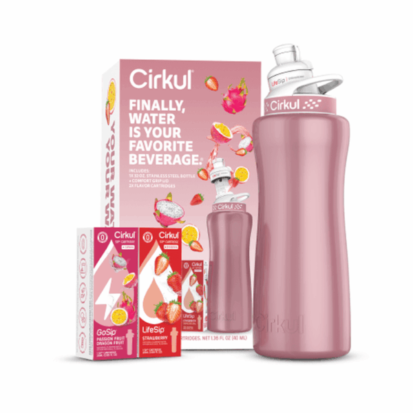 32oz. Rose Gold Stainless Steel Bottle Starter Kit - Image 4