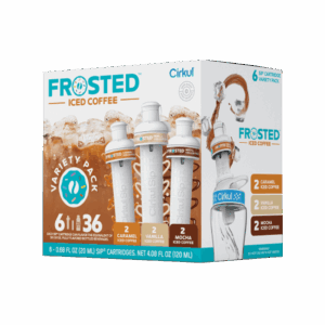 Base: Frosted Iced Coffee Flavor Cartridge Variety Pack. 6-Pack