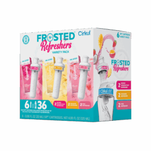 Base: Frosted Refreshers Flavor Cartridge Variety Pack. 6-Pack