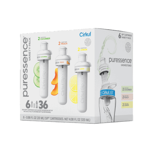 Base: Puressence Flavor Cartridge Variety Pack. 6-Pack
