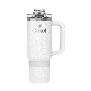 CX: Limited Edition: 30oz. Cream Leopard Travel StrawSip™ Tumbler
