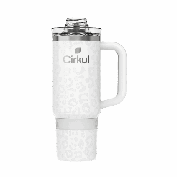 CX: Limited Edition: 30oz. Cream Leopard Travel StrawSip™ Tumbler